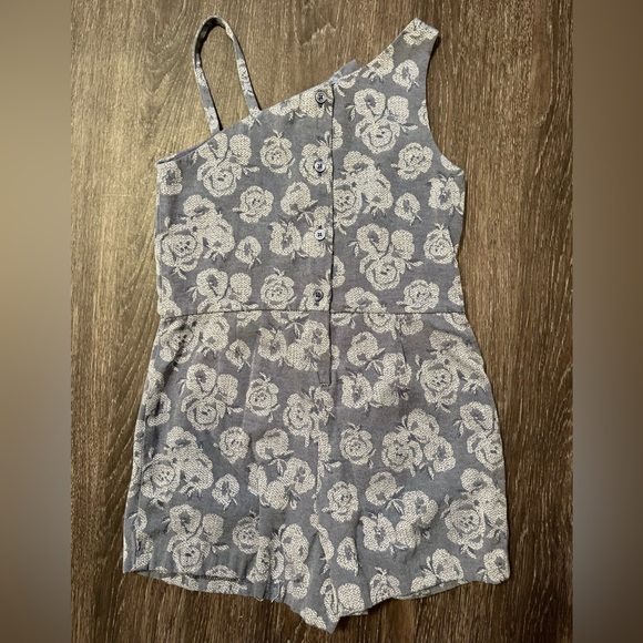Janie and Jack Denim Romper Size 6 - Picture 2 of 3